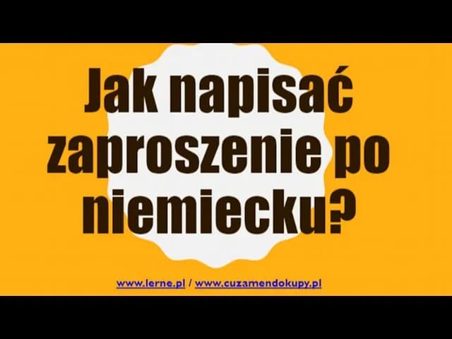 Jak napisać zaproszenie po niemiecku? Przykłady i wzory do użycia